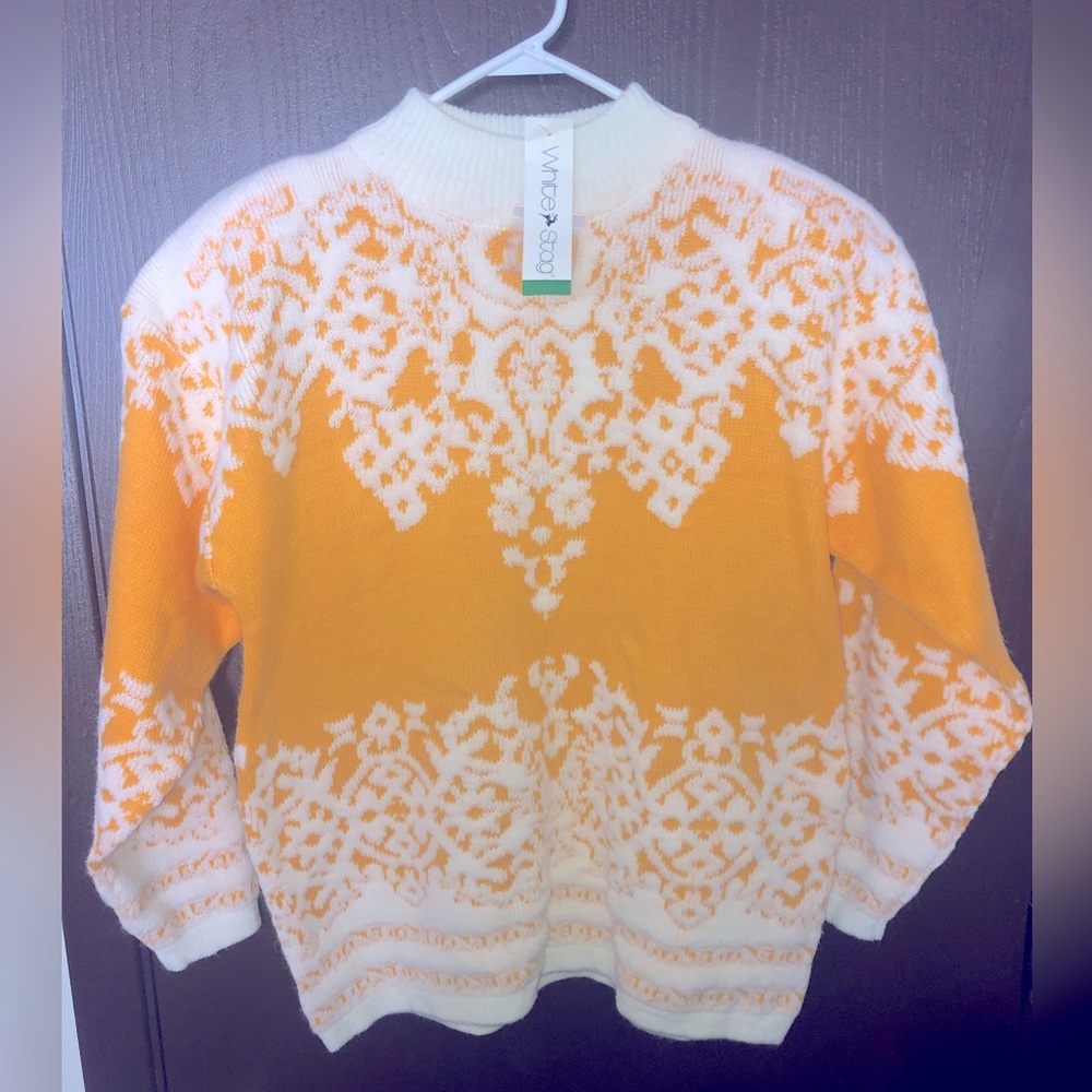 Vintage White Stag Sweater